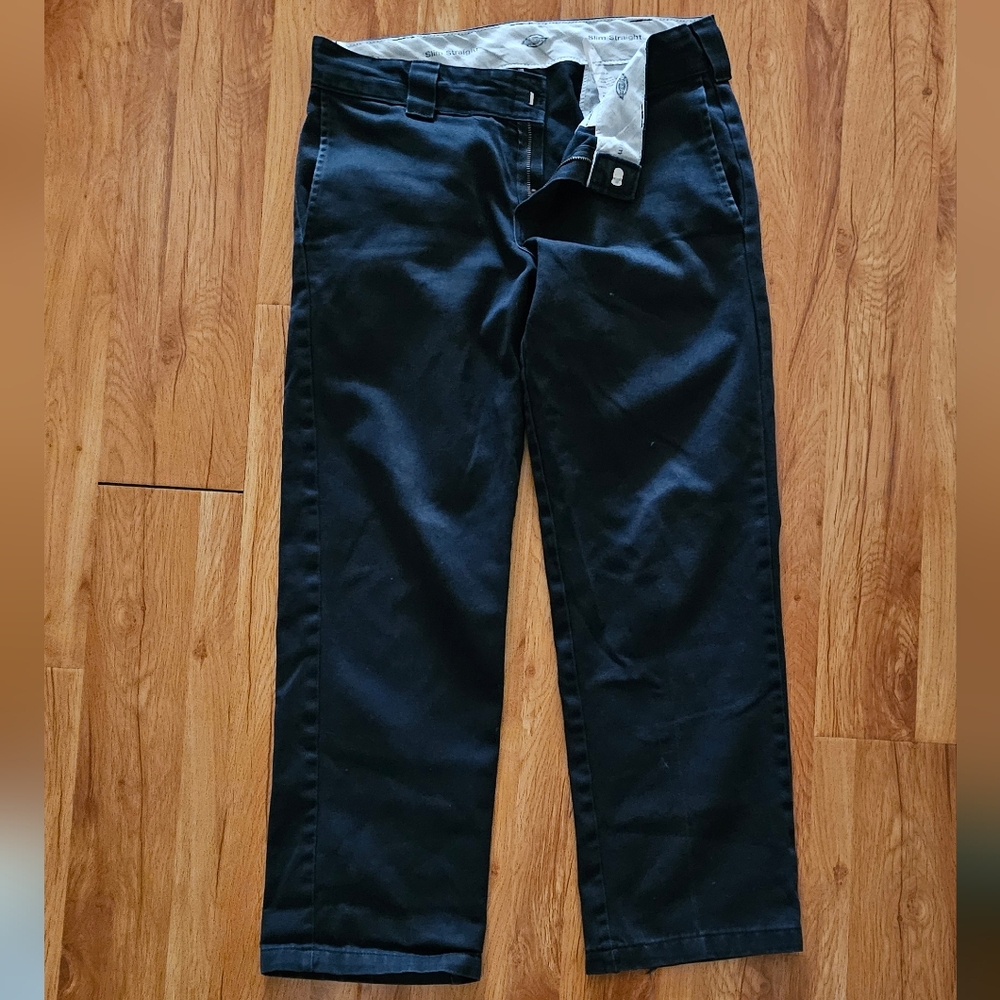 Dickies slim straight Men's Black Chino Pants
